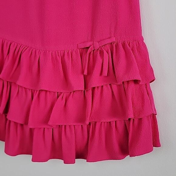 Kate Spade Tiered Rayon Dress and Bloomer in Cabaret Pink Infant Toddler 24M - Picture 7 of 12